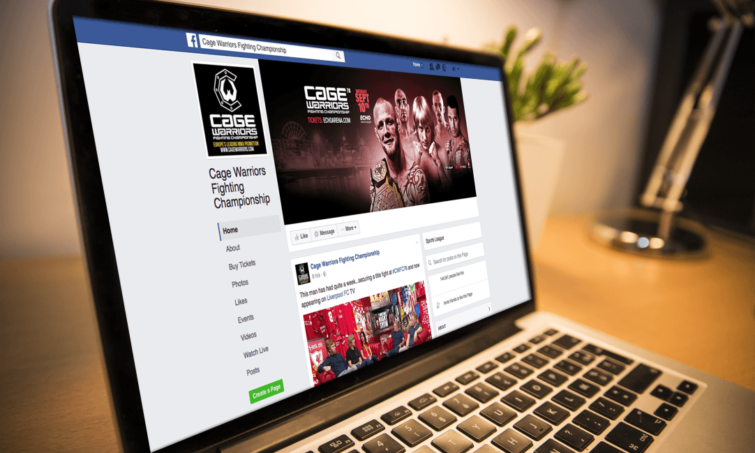 WePlay Case Study, Cage Warriors Facebook