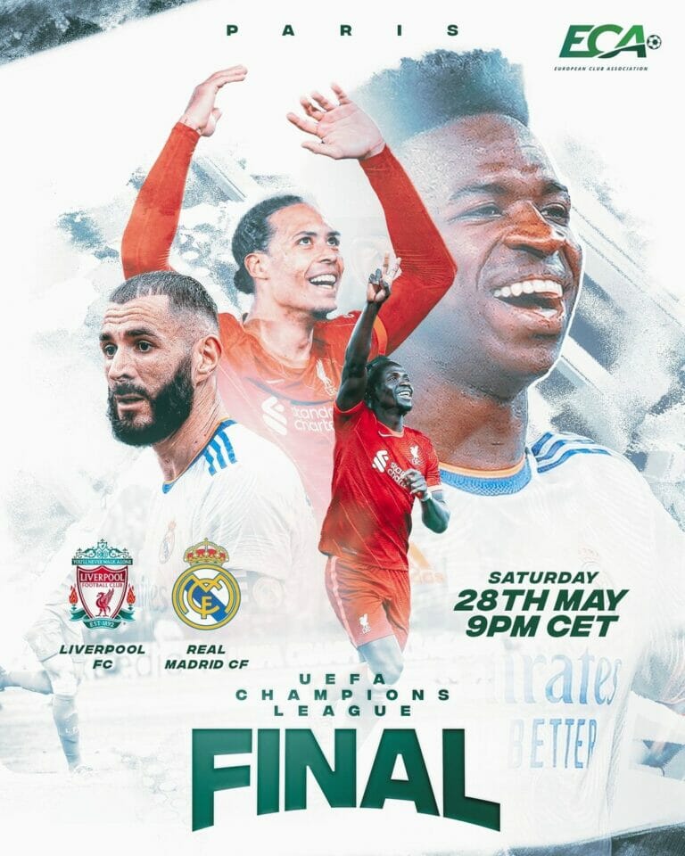 Poster about the UEFA champion's league final