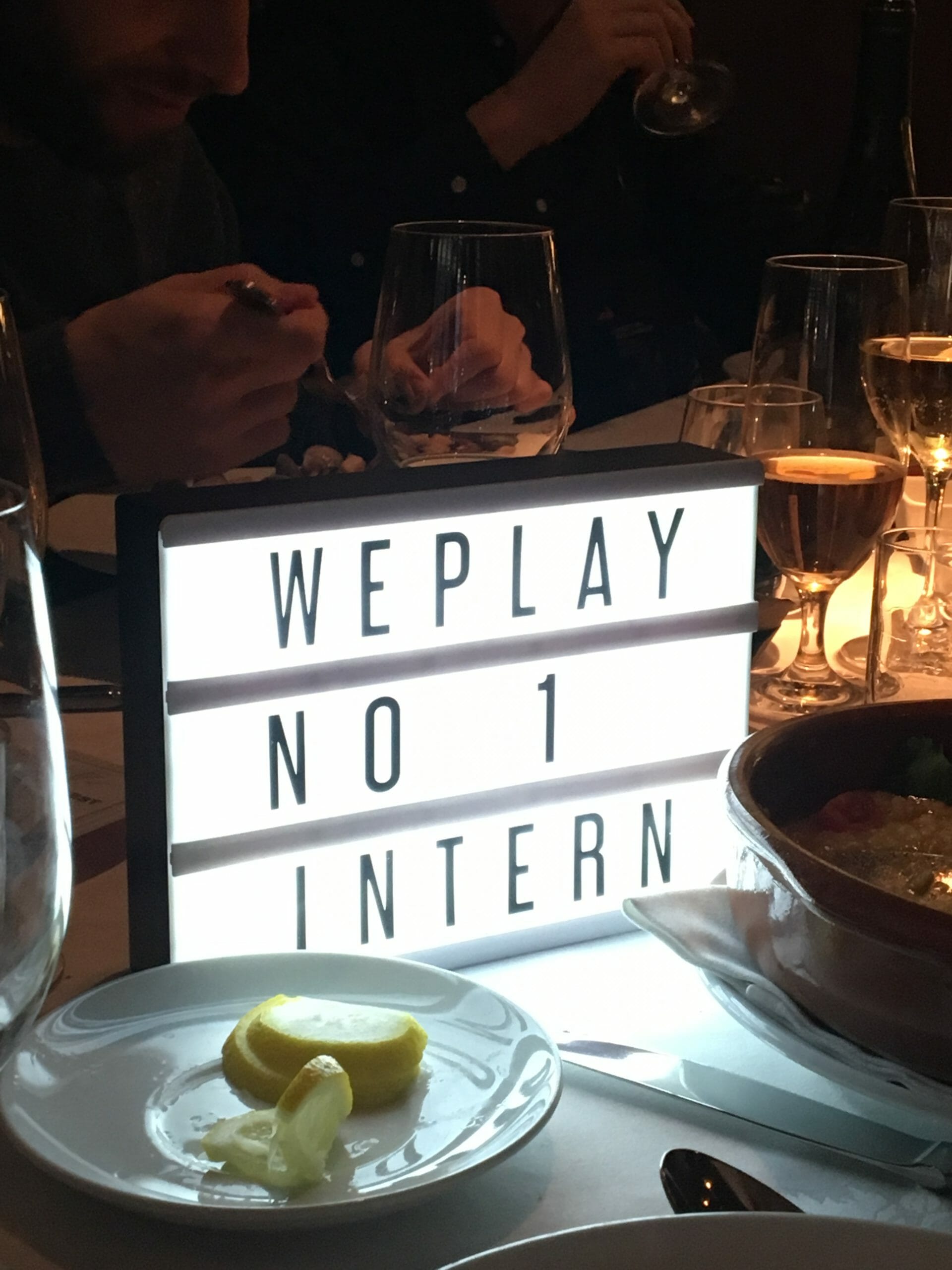 WePlay light sign
