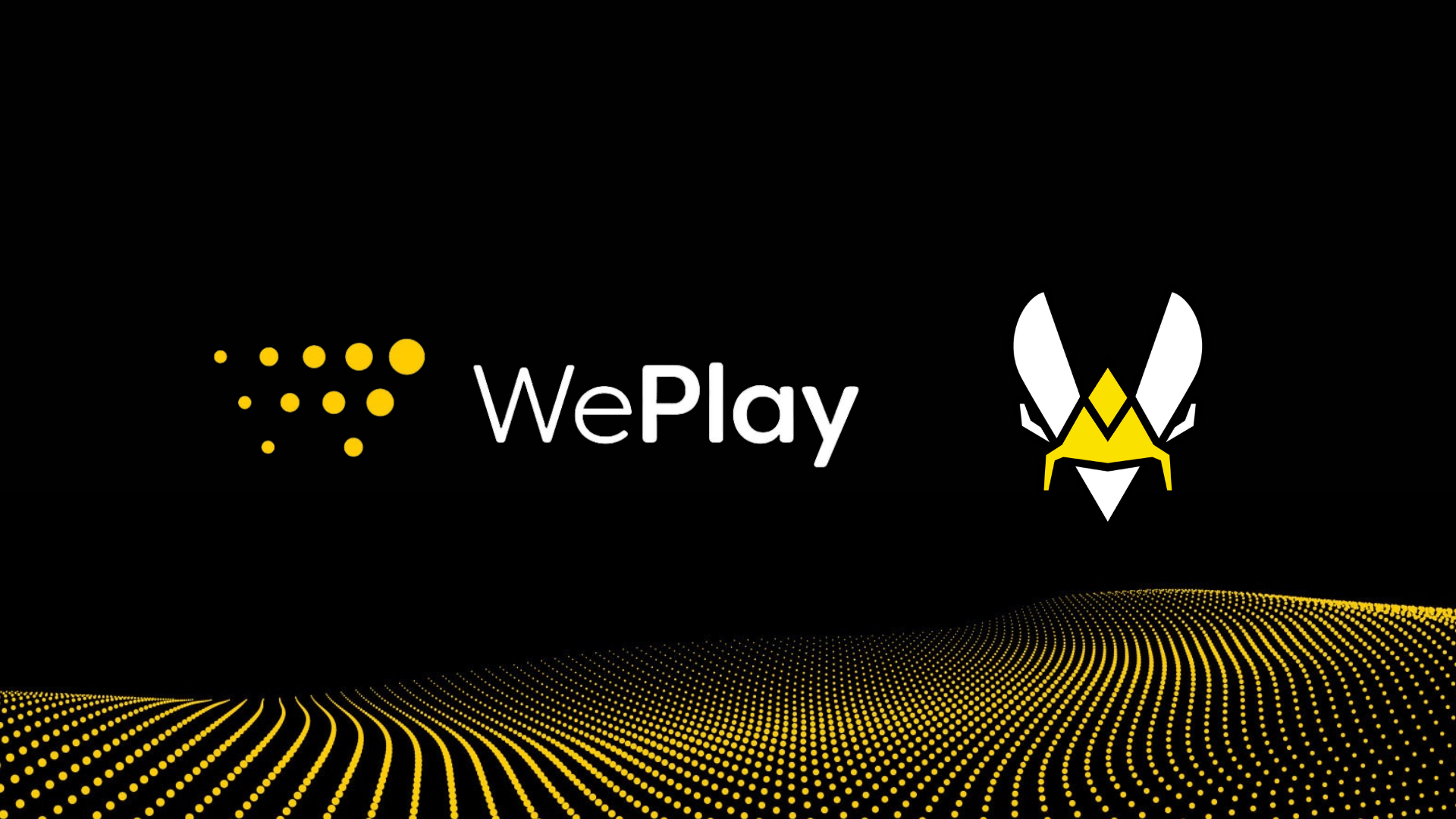 WePlay's logo next to Team Vitalitys logo